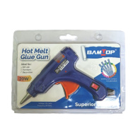 Клеевой пистолет, мощность 20 Вт, диаметр клеевого стержня 0,7см (2 стержня в комплекте)