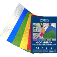 Набор фоамирана А4  5л., 5цв., 2мм  голография