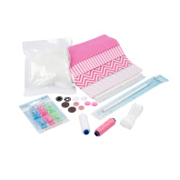 Набор для шитья "Школьный 2" 25 предметов, розовый