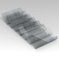 Комплект на 7 секций "Для папок" 300мм, оргстекло 3мм