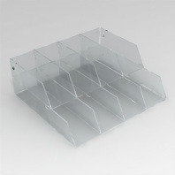 Подставка для линеек "Компакт" 400*120*300мм, оргстекло 3мм