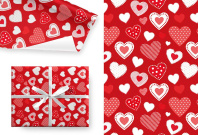 Бумага упаковочная 70*100см  "Любовь в каждом штрихе"