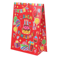 Пакет подар. бумажн. 33*45*15 см 140гр/м2  Тортик