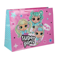 Пакет подар. бумажн. 60*46*20 см 190гр/м2  Супер вечеринка