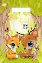 Пакет 30*20см (30мк) с вырубной ручкой "Волшебный лес" ПВД