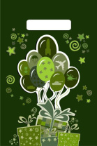 Пакет 30*20см (30мк) с вырубной ручкой "Юный патриот" ПВД