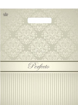 Пакет 37*30см (90мк) с вырубной ручкой "Перфекто Бежевое серебро" ПВД