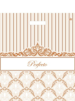 Пакет 42*48см (90мк) с вырубной ручкой "Перфекто Элегия" ПВД