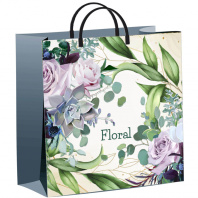 Пакет 30*30см (140мк) с пластиковой ручкой "Нежное очарование" мягкий пластик