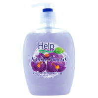 Мыло жидкое ХЭЛП 500 мл крем-мыло (дозатор) антибакт., фиалка