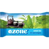 Салфетки влажные "Ozon" зеленый чай, 15шт