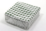 Салфетки бумажные 50л. Сыктывкар в клетку, синие