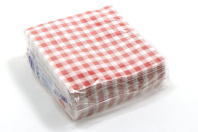 Салфетки бумажные 50л. Сыктывкар, красные