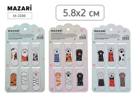 Набор закладок магнитных  6шт., "Лапки" 58*20мм