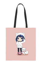 Сумка-шоппер 35*42 см Арт и Дизайн "Аниме"розовая