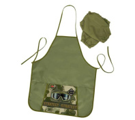 Набор Нарукавники + фартук для труда 535*445мм 1 карман "Милитари"
