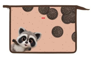 Папка д/тетрад. А4 (340*245*40) молния сверху, пластик "ВОТ ЕНОТ"