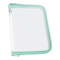 Папка д/тетрад. А5 (230*180*25) 1отд. молния вокруг, пластик "Офис б/цв Мятная" Папка д/тетрад. А5 (230*180*25) 1отд. молния вокруг, пластик "Офис б/цв Мятная"