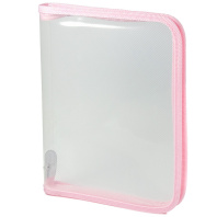 Папка д/тетрад. А5 (230*180*25) 1отд. молния вокруг, пластик "Офис б/цв Розовая Папка д/тетрад. А5 (230*180*25) 1отд. молния вокруг, пластик "Офис б/цв Розовая