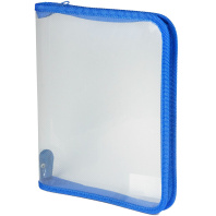 Папка д/тетрад. А5 (230*180*25) 1отд. молния вокруг, пластик "Офис б/цв Синяя" Папка д/тетрад. А5 (230*180*25) 1отд. молния вокруг, пластик "Офис б/цв Синяя"