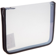 Папка д/тетрад. А5 (230*180*25) 1отд. молния вокруг, пластик "Офис б/цв Чёрная" Папка д/тетрад. А5 (230*180*25) 1отд. молния вокруг, пластик "Офис б/цв Чёрная"