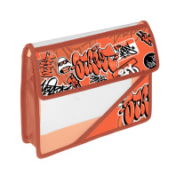 Папка д/тетрад. А5 (230*190*50) 1отд. на липучке, пластик "Яркое граффити"