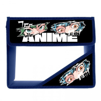 Папка д/тетрад. А5 (230*190*50) 2отд. на липучке, пластик "Anime eyes"