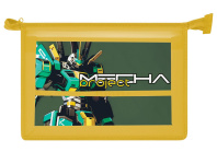 Папка д/труда А4 (325*230*100) 1отд. молния сверху, пластик "Зеленый робот"