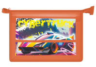 Папка д/труда А4 (325*230*100) 1отд. молния сверху, пластик "Кибертрак"