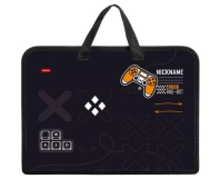 Папка А4 (340*245*35) с ручками, молния, пластик "404: Домашка не найдена"