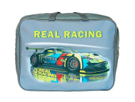 Папка А4 (360*270*80) с ручками, молния, ткань "Real Racing"