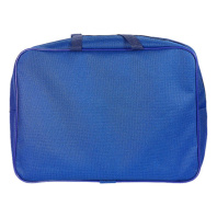 Папка А4 (360*270*80) с ручками, молния, ткань "Синяя"