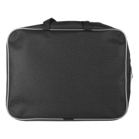 Папка А4 (360*270*80) с ручками, молния, ткань "Чёрная"