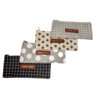 Пенал косметичка текстиль 19,7*9 см, ассорти дизайнов