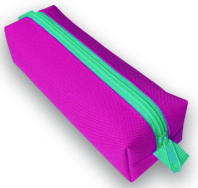 Пенал-косметичка (195*60*50) молния, ткань "Малиновый"