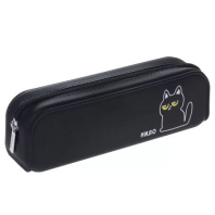 Пенал-косметичка (200*50*60) силикон, молния "Кошмарики"