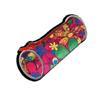 Пенал-тубус (195*65*65) молния, ткань "Яркие цветочки"