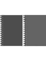 Блокнот А6  80л гребень слева "Серая обложка" клетка