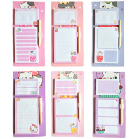 Блок д\записи на магните "Котята" ассорти, 40л. 100*200 мм, с карандашом