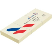 Бумага с липким краем (38*51мм)  100л, желтая уп.3шт.