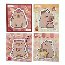 Бумага с липким краем 30л, Egoist "Капибара" 8,5*7,5 см, ассорти дизайнов