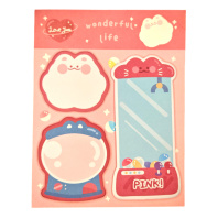 Набор бумаги с липким краем  60л, Egoist "Мир чудес" 13*10 см, ассорти 4 дизайна