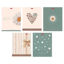 Тетрадь А5 48л кл. Hatber "Нежное очарование" софт-тач, 5диз.в спайке