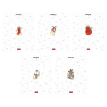 Тетрадь А5 48л кл. Hatber "Русские забавы" обл.мел.бум., 5диз.в блоке