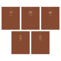 Тетрадь А5 48л ЛИН. Hatber "А-ля Рус" софт-тач, 3Dфольга, 5диз.в блоке