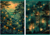 Тетрадь А4  48л кл. скоба Полином "Волшебный Лес" УФ-лак, БЕЗ ПОЛЕЙ