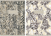 Тетрадь А4  80л кл. скоба Полином "Animal print" софт-тач, БЕЗ ПОЛЕЙ*