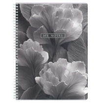 Тетрадь А4  96л кл. гребень Феникс+ "Лепестки" мат.лам.