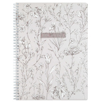 Тетрадь А4  96л кл. гребень Феникс+ "Цветочный паттерн" мат.лам.