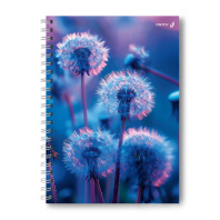 Тетрадь А4 7БЦ 160л кл. гребень Светоч "Воздушный цветок" глянц.лам.